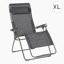 LaFuma Sedie E Sdraio*Poltrona Reclinabile Sdraio FUTURA XL LFM3116 Obsidian