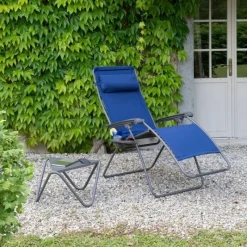 LaFuma Sedie E Sdraio*Poltrona Relax Imbottita RSX CLIP XL PADDED LFM5334 Denim/Titane