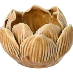 Koopman Complementi D'Arredo|Candele E Accessori*Porta Tea Light Fiore di Loto 8x5 Cm. Pezzo Singolo