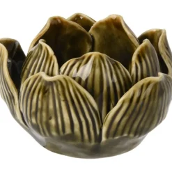 Koopman Complementi D'Arredo|Candele E Accessori*Porta Tea Light Fiore di Loto 8x5 Cm. Pezzo Singolo