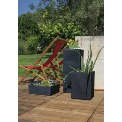 Vasar Vasi Quadrati In Resina|Vasi In Resina*Portavaso Ardesia Quadro