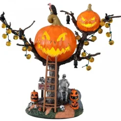 Lemax Scene Halloween|Scene Natalizie*Pumpkin Tree House B/O 4.5V Cod. 14856