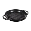 Staub Bistecchiere Griglie E Gratelle*Pure Grill 30 cm Nero in Ghisa
