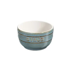 Staub Mini Cocotte E Ramekin*Ramekins 8 cm Ancient Turquoise in Ceramica