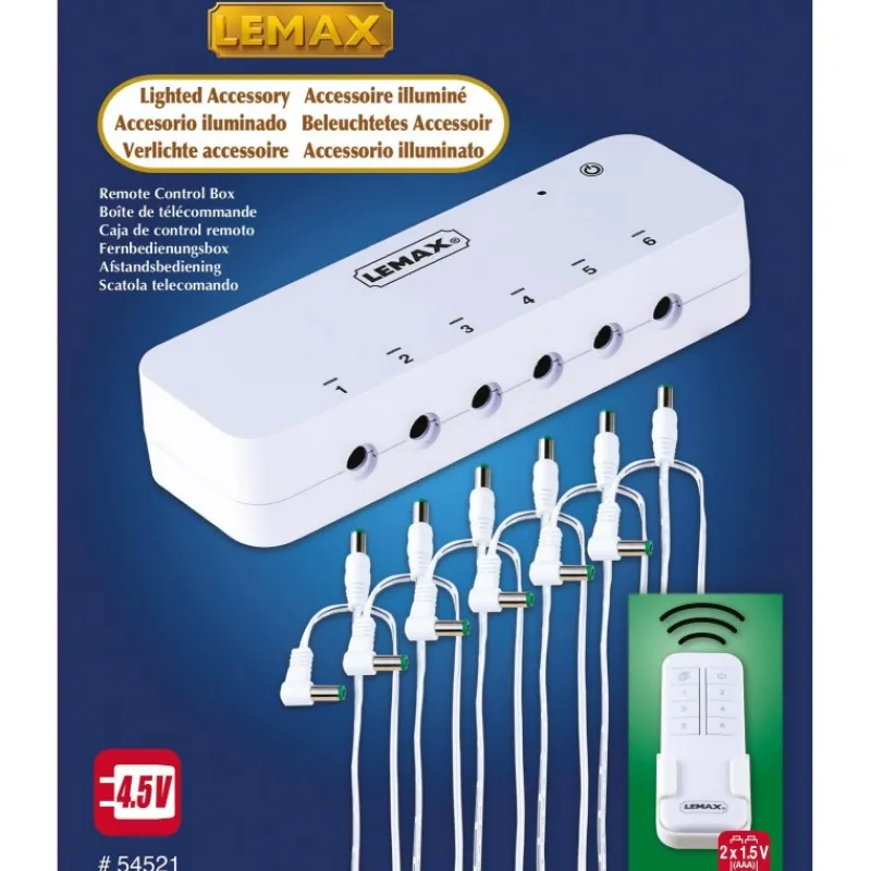 Lemax Alimentatori E Pile|Luci E Alimentatori*Remote Control Box con Alimentatore 4.5V Cod. 54521