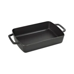 Staub Bistecchiere Griglie E Gratelle*Rostiera 30 x 20 cm Nera in Ghisa