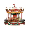 Lemax Edifici E Giostre In Movimento|Lemax Best Buy*Santa Carousel con Alimentatore 4.5V Cod. 34682