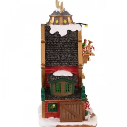 Lemax Prodotti Fuori Catalogo|Edifici Illuminati*Santa'S Reindeer Training Academy B/O 4.5V Cod. 15793