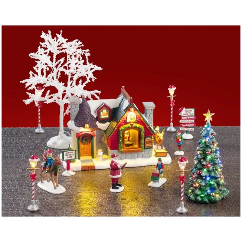 Lemax Lemax Starter Pack|Novità Lemax Natale 2025*Santa's Snack Shack Set con Alimentatore 4.5V Cod. 56674