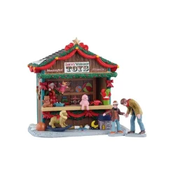 Lemax Scene Natalizie|Novità Lemax Natale 2025*Santa'S Workshop Toys Set Of 3 Cod. 53737