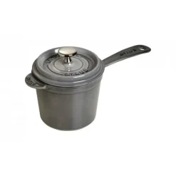 Staub Pentole E Tegami*Sauce Pan Rotonda 18 cm Grigio Graphite in Ghisa