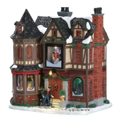 Lemax Prodotti Fuori Catalogo|Edifici E Giostre In Movimento*Scrooge's Manor con Alimentatore 4.5V Cod. 75191