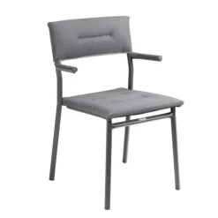 LaFuma Tavoli E Sedie Da Giardino O Terrazzo|Tavoli E Sedie Da Campeggio*Sedia Impilabile con Braccioli ORON LFM5273 Silver