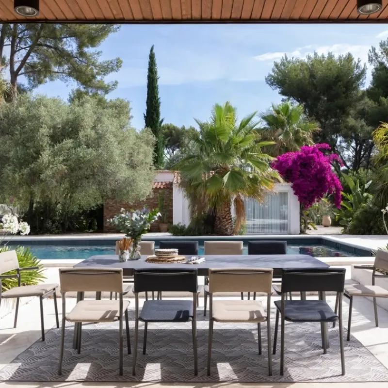 LaFuma Tavoli E Sedie Da Giardino O Terrazzo|Tavoli E Sedie Da Campeggio*Sedia Impilabile con Braccioli ORON LFM5273 Dark Grey