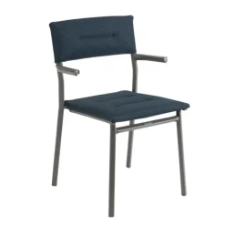 LaFuma Tavoli E Sedie Da Giardino O Terrazzo|Tavoli E Sedie Da Campeggio*Sedia Impilabile con Braccioli ORON LFM5273 Bleu Encre