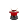 Staub Set Fonduta E Crepiere*Set Fonduta Gourmet 16 cm Rosso in Ghisa