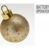 Koopman Palline Di Natale|Addobbi Per Albero Di Natale*Sfera di Vetro con Led 15 Cm - Oro