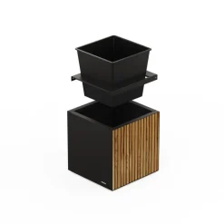 Herstera Fioriere In Metallo Herstera*Sistema di Irrigazione Automatica per Fioriera in Metallo DECO Planter 50x50x50 cm