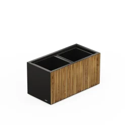 Herstera Fioriere In Metallo Herstera*Sistema di Irrigazione Automatica per Fioriera in Metallo DECO Planter 100x50x50 cm