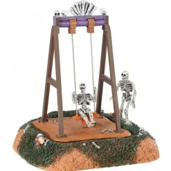 Lemax Scene Halloween|Novità Lemax Spooky Town 2025*Skeleton Swings B/O 4.5V Cod. 84334