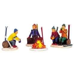 Lemax Personaggi|Scene Natalizie*Skers' Camp Fire S/4 B/O 4.5V Cod. 4468