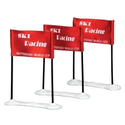 Lemax Personaggi|Accessori*Ski Racing Flag Set of 3 Cod. 44805