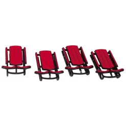 Lemax Personaggi|Accessori*Sled Set of 4 Cod. 34948