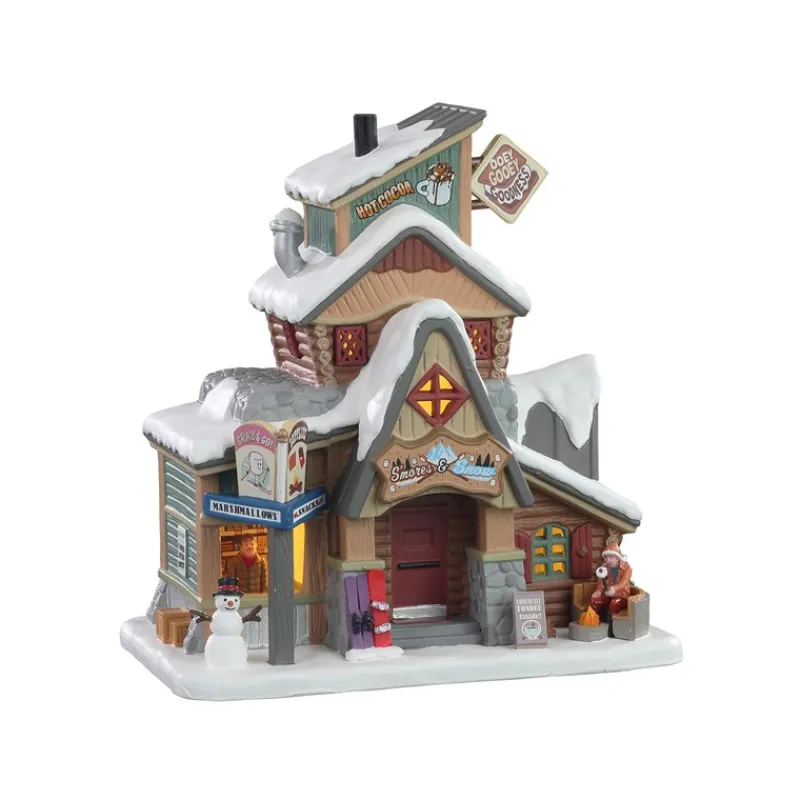 Lemax Edifici Illuminati*S'Mores & Snow con Alimentatore Cod. 15749