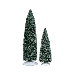 Lemax Alberi*Snowy Juniper Tree Large & Medium Set of 2 Cod. 34664