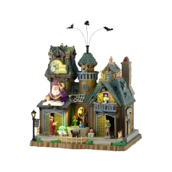 Lemax Edifici E Giostre In Movimento|Novità Lemax Spooky Town 2025*Spells Abound con Alimentatore 4.5V Cod. 55300