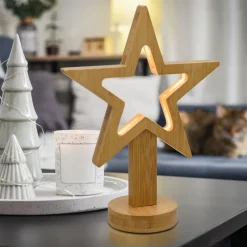 Lotti Luci Di Natale|Luci Di Natale*Stella con Base H25cm LED BIANCO CALDO