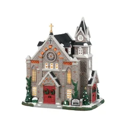 Lemax Edifici Illuminati*St. Luke's Church con Alimentatore Cod. 35055