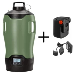 Stocker Sistemi Antizanzara Automatici Stocker*Geyser Nebulizzatore E-25 MI 21V Verde + 1 Batteria 2.6 Ah 21 V + Caricabatterie doppio 21 V