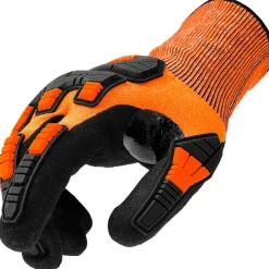 Stocker Stocker Shop|Motoseghe A Batteria*Guanti antitaglio per forbici 10/L arancione, in nitrile