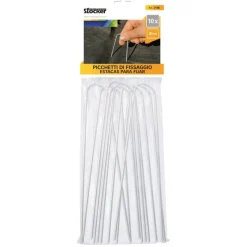 Stocker Protezione*Picchetti di fissaggio acciaio zincato 20 cm 10 pz/conf