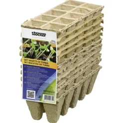 Stocker Protezione*Set vasetto in fibra di torba 22 x 8 x h6 cm