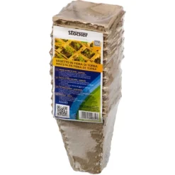 Stocker Protezione*Vasetto in fibra di torba quadrato 6 x 6 x h9 cm