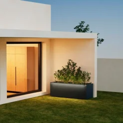Herstera Fioriere In Metallo Herstera*Supporto Magnetico per Luci colore Antracite per Fioriere da da 100 cm
