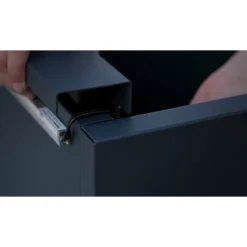 Herstera Fioriere In Metallo Herstera*Supporto Magnetico per Luci colore Antracite per Fioriere da da 100 cm