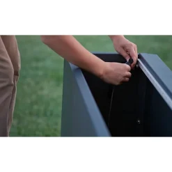 Herstera Fioriere In Metallo Herstera*Supporto Magnetico per Luci colore Antracite per Fioriere da da 100 cm