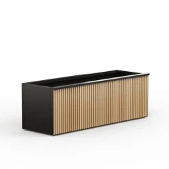 Herstera Fioriere In Metallo Herstera*Supporto Magnetico per Luci colore Antracite per Fioriere DECO 150x7x3cm