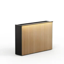 Herstera Fioriere In Metallo Herstera*Supporto Magnetico per Luci colore Antracite per Fioriere DECO 120x7x3cm