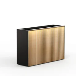 Herstera Fioriere In Metallo Herstera*Supporto Magnetico per Luci colore Antracite per Fioriere DECO 120x7x3cm