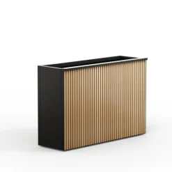 Herstera Fioriere In Metallo Herstera*Supporto Magnetico per Luci colore Antracite per Fioriere DECO 120x7x3cm