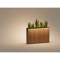 Herstera Fioriere In Metallo Herstera*Supporto Magnetico per Luci colore Antracite per Fioriere DECO 120x7x3cm