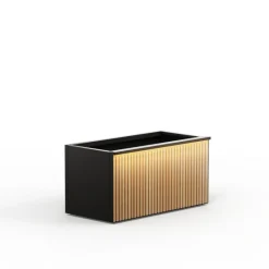Herstera Fioriere In Metallo Herstera*Supporto Magnetico per Luci colore Antracite per Fioriere DECO 100x7x3cm