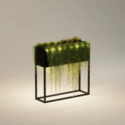 Herstera Fioriere In Metallo Herstera*Supporto Magnetico per Luci colore Antracite per Fioriere PLANTER HUB 80cm