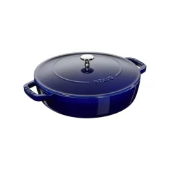 Staub Pentole E Tegami*Tegame Chistera 24 cm Blu Scuro in Ghisa