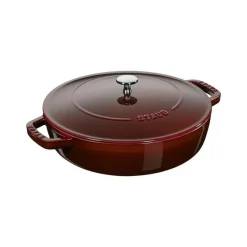 Staub Pentole E Tegami*Tegame Chistera 24 cm Granata in Ghisa