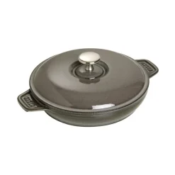 Staub Pentole E Tegami*Tegame con Coperchio 20 cm Grigio Graphite in Ghisa